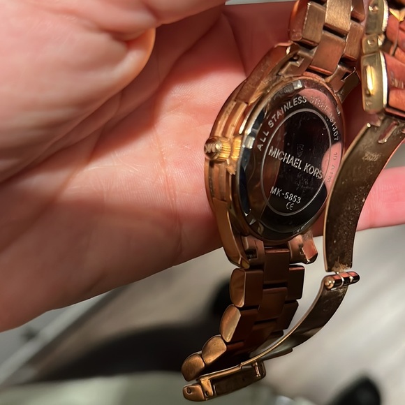 Rose gold micheal kors watch